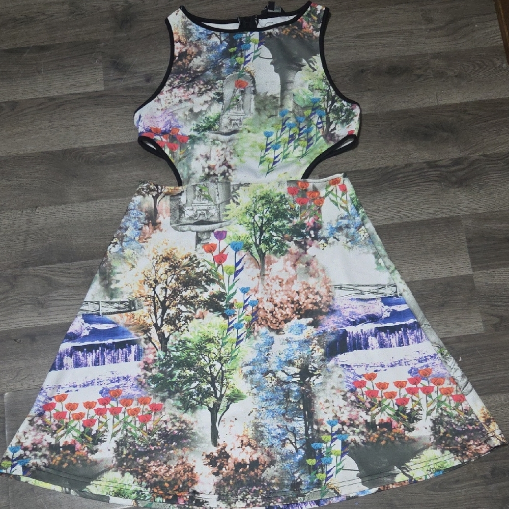 Short Open Side Spring Dress